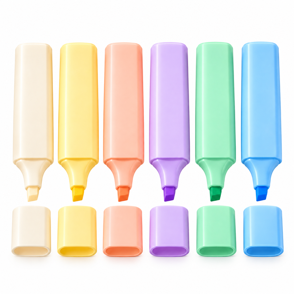 6-Color Pastel Highlighter Set — product view